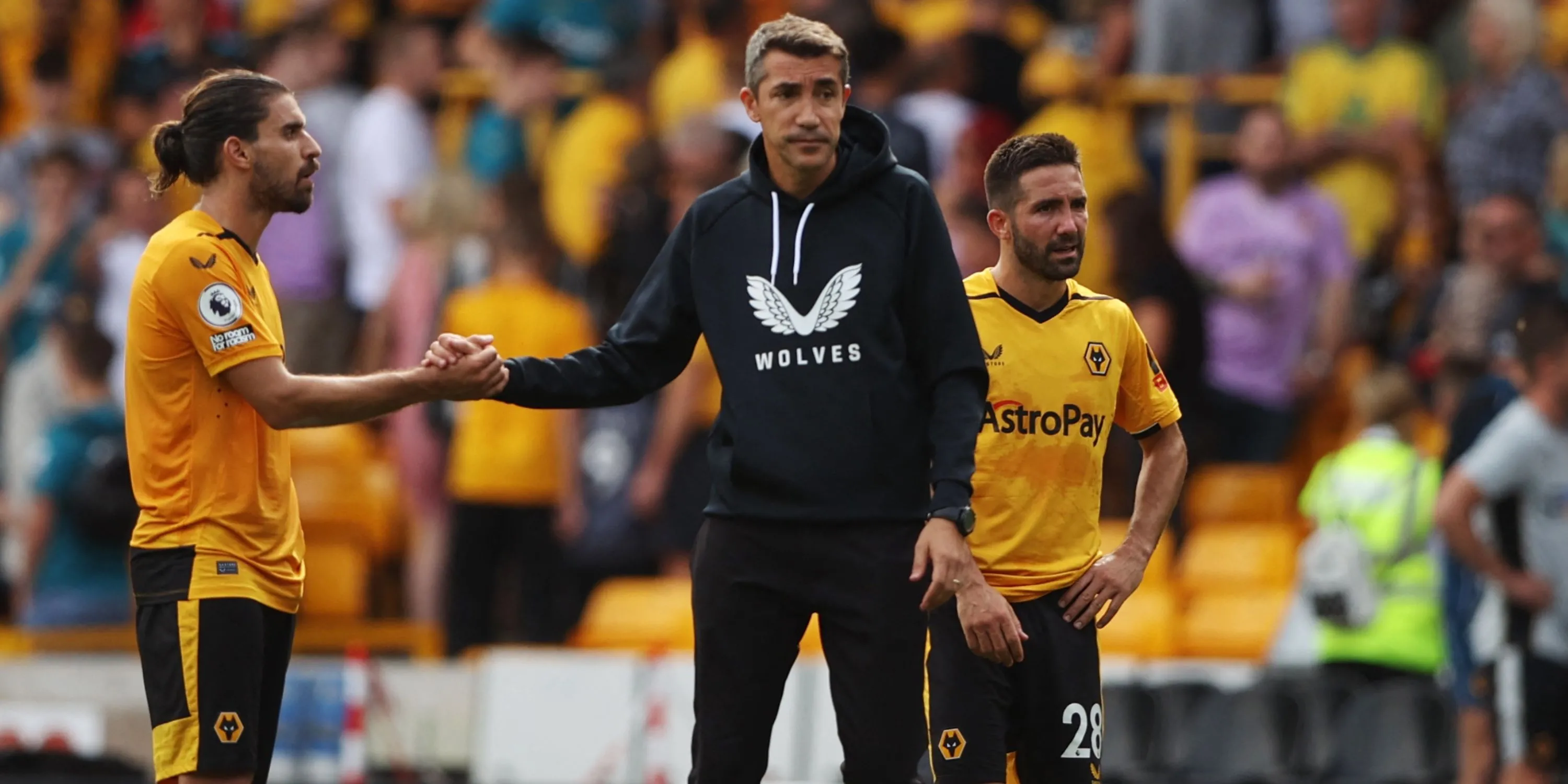 Bruno Lage và Ruben Neves trong thời gian làm việc tại Wolverhampton Wanderers