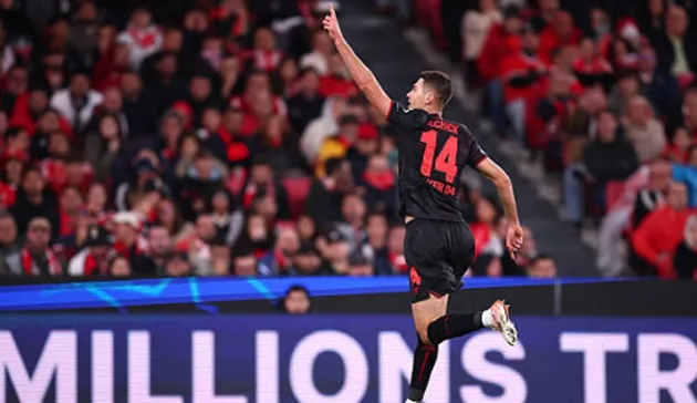 Schick ghi bàn thắng duy nhất mang về chiến thắng cho Leverkusen